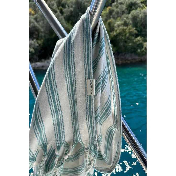 Mijolnir 'Helen - Mint' Fouta (Strandtuch), Minze, 90 x 160 cm – Bild 2