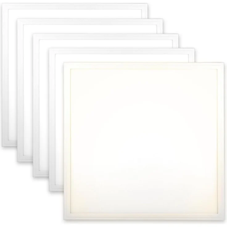 5x LED Panel 62x62 Neutralweiß 4000K 40W 3400lm Ple2.2 – Bild 1