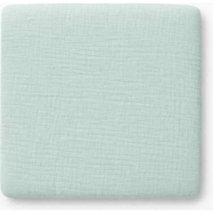Wickelauflagenbezug 100% Baumwolle Musselin Bezug für Wickelauflage 85x75 und 75x75 cm – weicher Wickeauflagenüberzug, atmungsaktiv & waschbar MINT – Bild 6