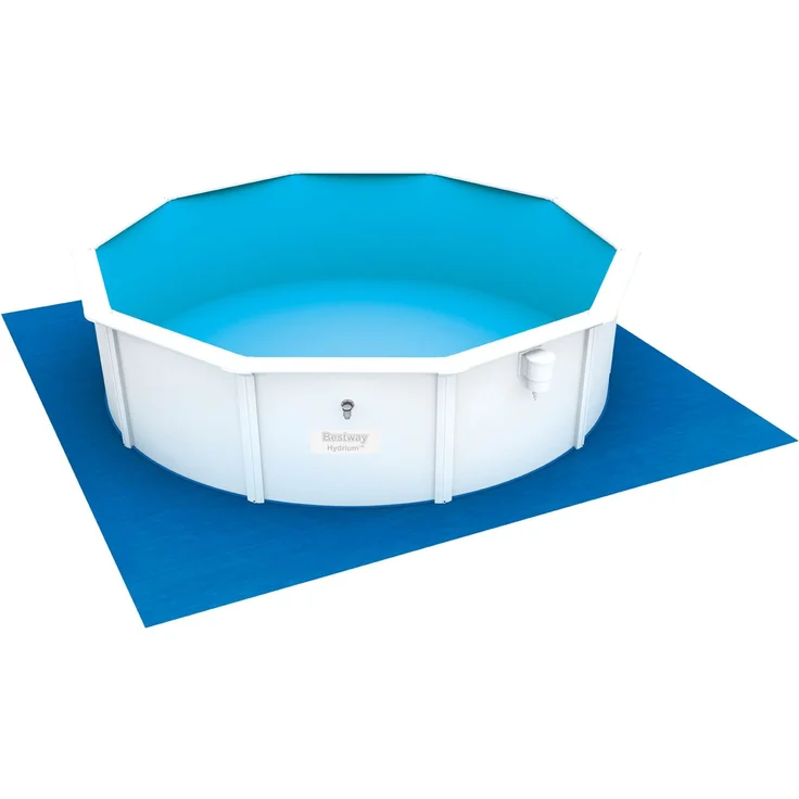 PE-Bodenplane 488 x 488 cm, blau, quadratisch – Bild 8