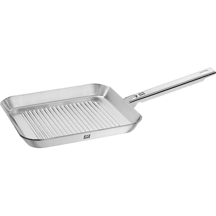 ZWILLING Plus Grillpfanne 24x24 cm, 18/10 Edelstahl, Silber