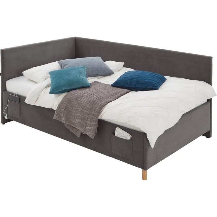 meise.möbel Kinderbett COOL II, Polsterbett wahlweise mit Bettkasten, Jugendbett inkl. USB Anschlüsse – Bild 2