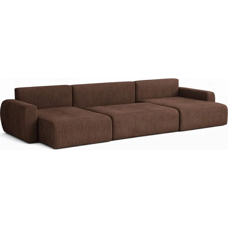Kaiser Möbel Ecksofa mit Schlaffunktion und Bettkasten Ariel U aus Cordstoff Poso, U-Form,pflegeleichter Cordstoff,hoher Sitzkomfort – Bild 3