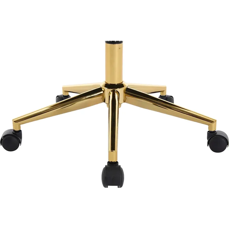 Vente-unique - PEGA Bürostuhl StoffSamt Beige - B 60 cm x H 76 cm86 cm x L 59 cm – Bild 6