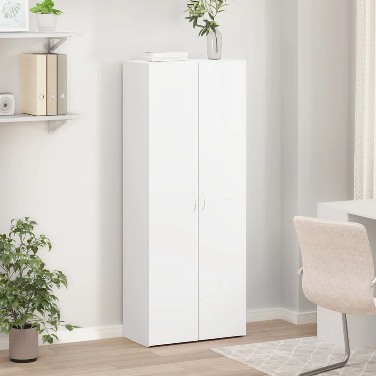 vidaXL Aktenschrank Weiß 60x32x153 cm Holzwerkstoff 3276644 – Bild 2