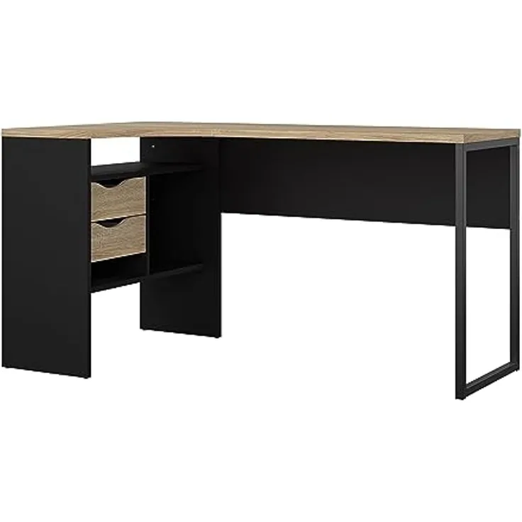 Schreibtisch, Farbe schwarz, 145,1 x 76,8 x 81 cm
