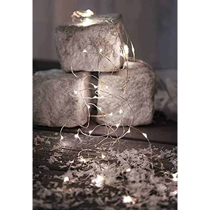 LED-Lichterkette Dew Drop von Star Trading, 46 LEDs neutralweiß – Bild 2