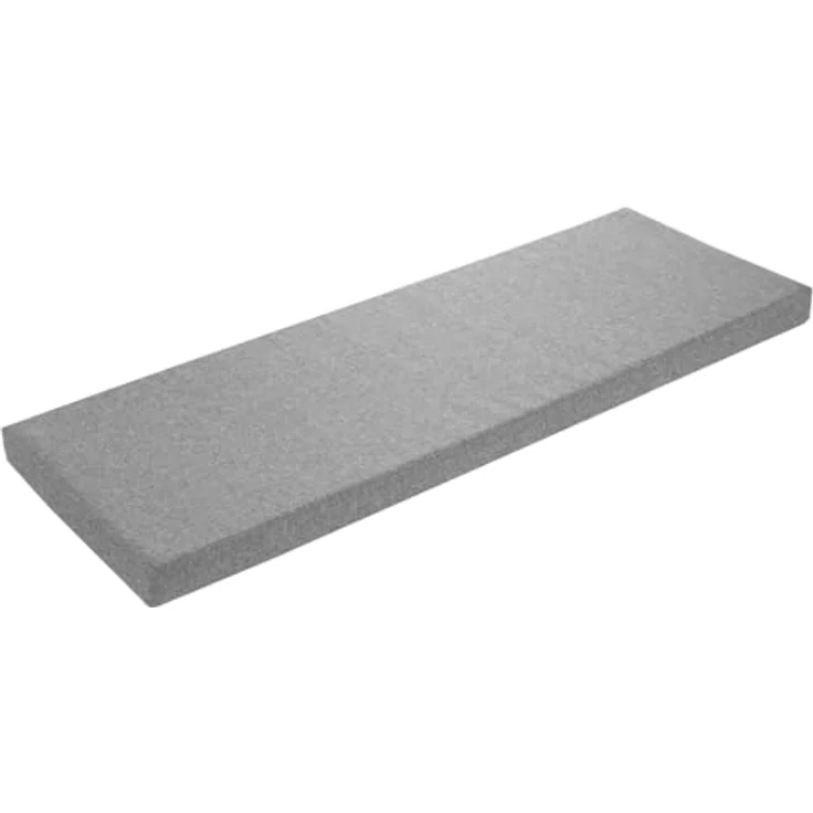sleepling Bankauflage hellgrau 140x50 cm, Bankkissen, Sitzkissen für Fensterbank, Bezug waschbar, Unterseite Antirutsch, Made in EU – Bild 2