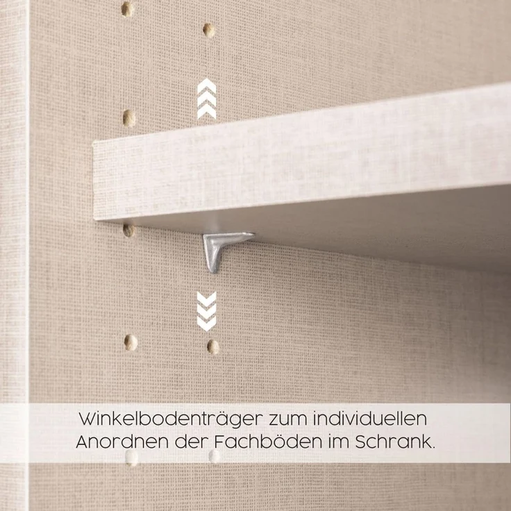 rauch Drehtürenschrank Kleiderschrank Schrank Garderobe Wäscheschrank BARI mit Spiegel mit Schubasten mittig, moderner Griff in Graumetallic MADE IN GERMANY – Bild 16