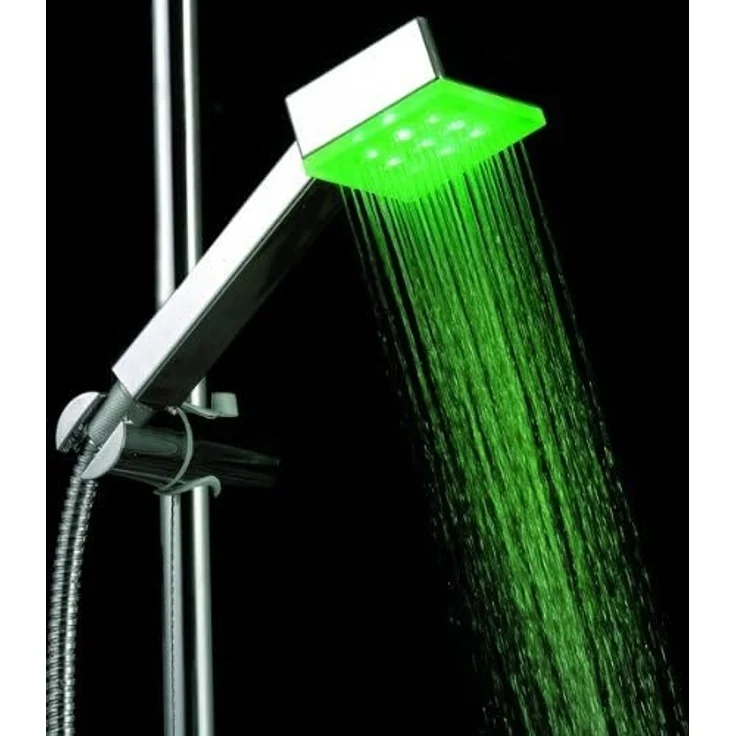 Duschbrause Brausekopf Duschkopf Dusche beleuchtet mit LED-Technik Farbwechsel – Bild 4
