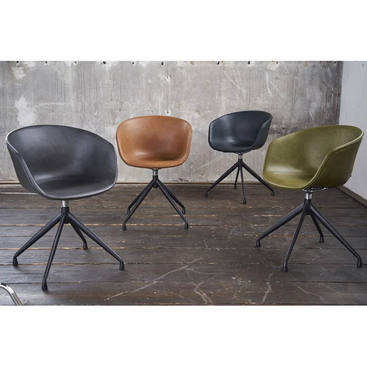 KAWOLA Stuhl DANI Esszimmerstuhl mit Drehfunktion Kunstleder cognac 81 x 54.5 x 60 cm – Bild 7