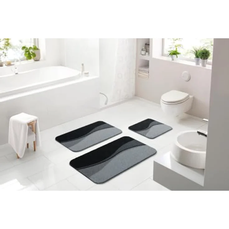 Linea Due Flash Badteppich 65x115 cm anthrazit – Bild 3