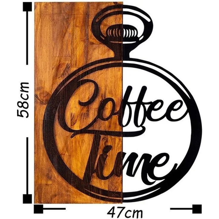 Wallity Wanddekoobjekt 50% WOOD (Thickness: 3 cm) / 50% METAL, 47 x 58 cm L1233 – Bild 3
