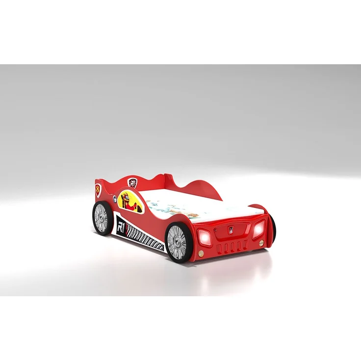 Kinderbett Monza mit Lattenrost 90x190 cm in Rot – Bild 7