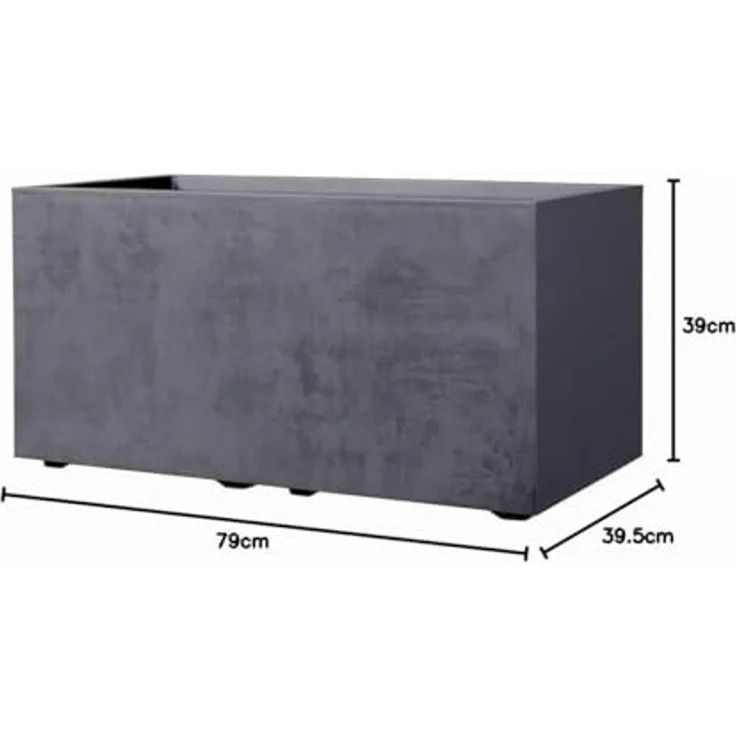 Deroma Pflanzkasten Millenium anthrazit 79 cm – Bild 4