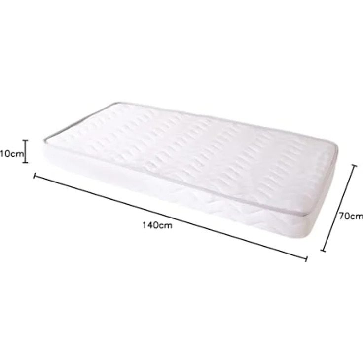 TINÉO – Klimaaktive matratze 70 x 140 x 10 cm – Babymatratze – klimatisiert – 1 Sommerseite – 1 Winterseite – unbehandelt – Dichte 20 kg/m3 – Made in France – Bild 4