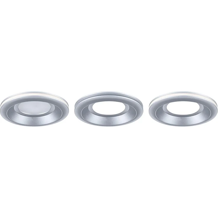 Paulmann 92250 LED Einbauleuchte Sormus 10cm 3er-Set IP65 rund chrom – Bild 16