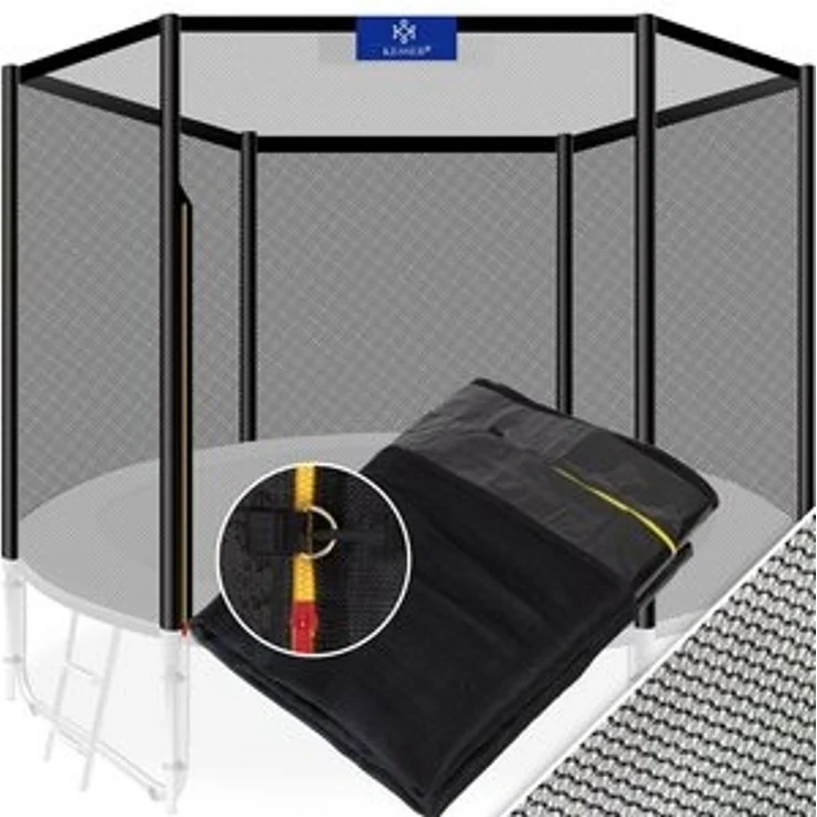 KESSER® Trampolin Ersatznetz, UV-beständig, einfache Montage, mit Reißverschluss, Ø 427cm (6 Stangen) – Bild 6