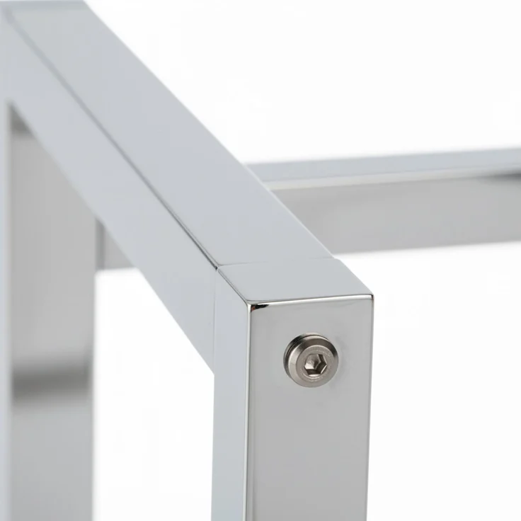 CLP Getränkekistenständer Stack aus Metall freistehend robust stabil,chrom 75x91x31 cm – Bild 6