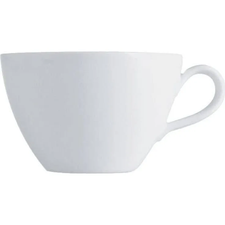 Alessi Mami Cappuccino Obertasse 6 Stück aus weißem Porzellan 9,0cm