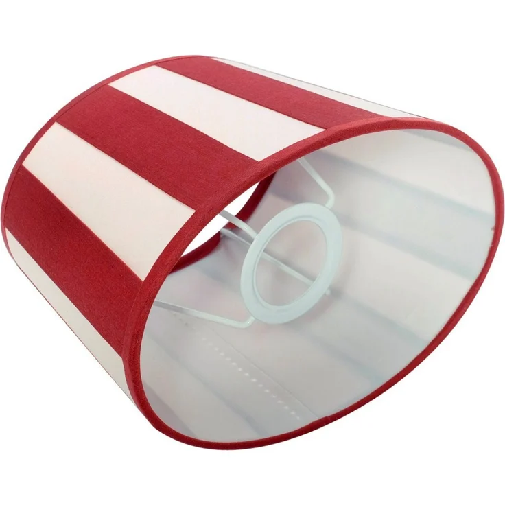 Brillibrum Lampenschirm Lampenschirm gestreift oval rund Streifenmuster E27 E14 – Bild 2