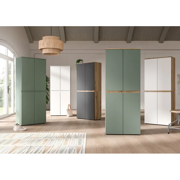 Universalschrank (B/H/T: 190x175x37 cm) in weiß – Bild 6