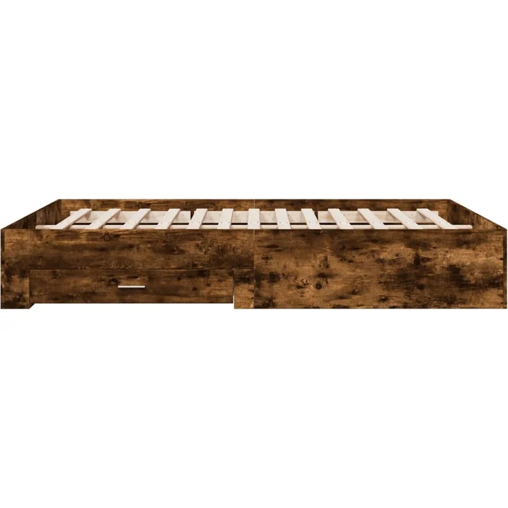 vidaXL Bettgestell mit Schubladen Räuchereiche 160x200cm Holzwerkstoff 3280374 – Bild 5