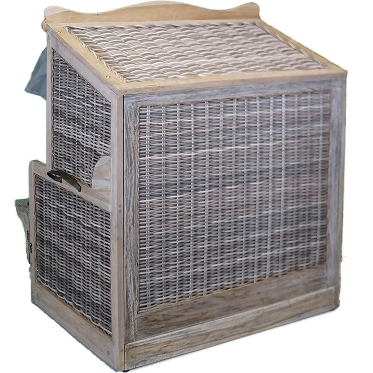 Strandkorb-King XL Hundestrandkorb aus Teakholz naturfarben – Bild 5