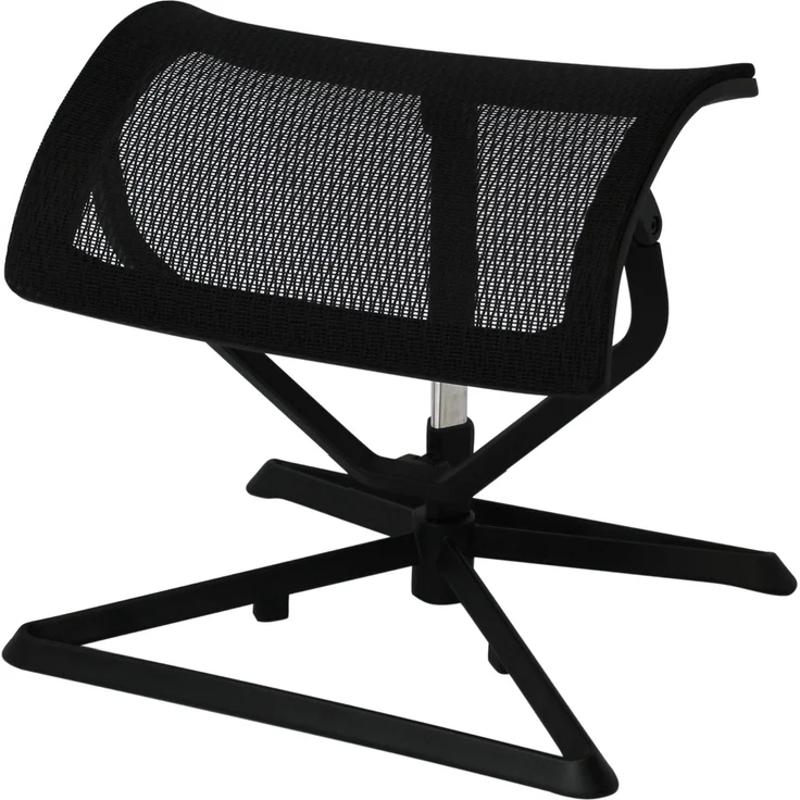FINEBUY Fußhocker FB42645 (Fußauflage LEGpro OTTOMANN Beinauflage Stoffbezug), Fußablage Büro Höhenverstellbar, Beinablage – Bild 2