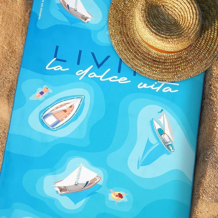 Legami Strandtuch 85x180 cm La Dolce Vita 85% Polyester, 15% Polyamid – Bild 4