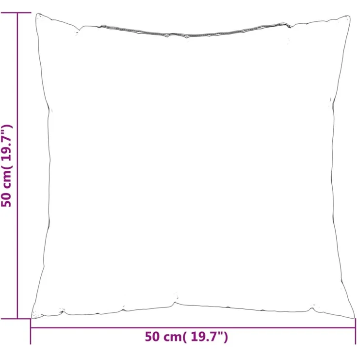 vidaXL Sofakissen 4 Stk. Taupe 50x50 cm Stoff 360389 – Bild 8