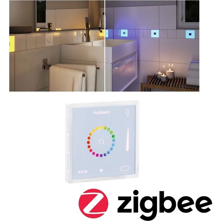 Paulmann 78423 LumiTiles Square Touch Modul IP44 100x11mm RGBW Weiß