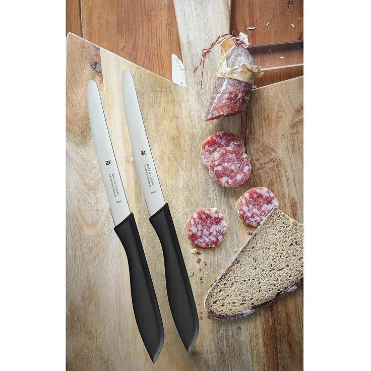 WMF 'Classic Line' Frühstücksmesser Set 6-teilig, Wellenschliff, Spezialklingenstahl, Kunststoffgriff schwarz, 23 cm – Bild 4