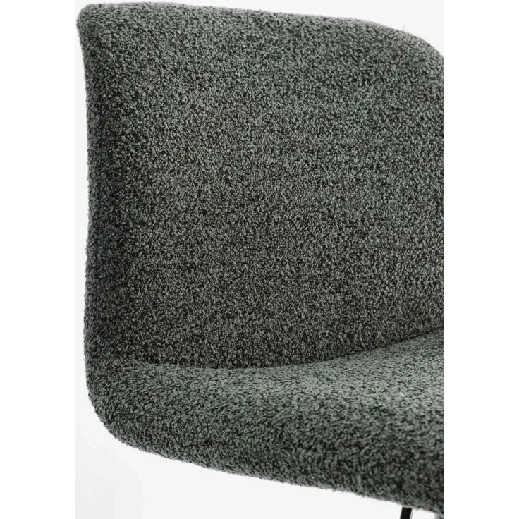 Barhocker Rafael 2er-Set, Stoff gepolstert, modern höhenverstellbar, Dunkelgrün Schwarz – Bild 7