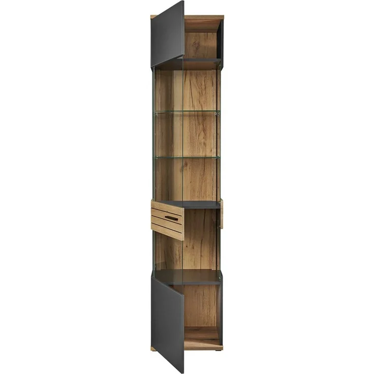 set one by Musterring Vitrine Quincy (1-St) Spiegelbildlich montierbar, in 2 Farben erhältlich, 204,7 cm hoch – Bild 4