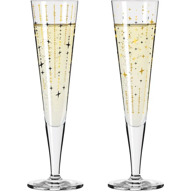 Ritzenhoff 6031008 Champagnerglas-Set H24 GOLDNACHT Sonja Eikler 2024 – Bild 1