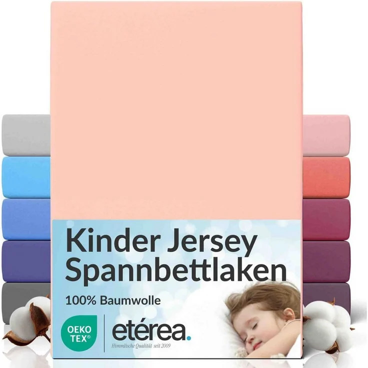 etérea Himmlische Qualität Spannbettlaken etérea Comfort Jersey Spannbettlaken, Jersey, Gummizug: rundum, (1 Stück) – Bild 1