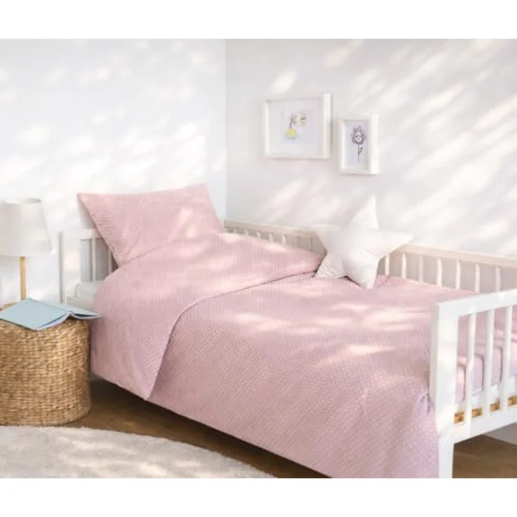 Loolay Bettwäsche Punkte ROSA Altrosa Babybettwäsche Kinderbettwäsche Jugendbettwäsche, Alle gängigen Bettgrößen für Kinder, Jugend und Erwachsene! – Bild 3