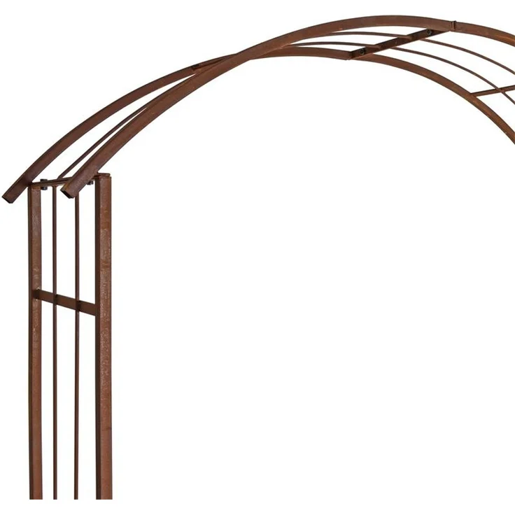 Rosenspalier Rosenbogen Torbogen 160 cm Rankhilfe Rost Metall Kletterhilfe Bogen – Bild 7