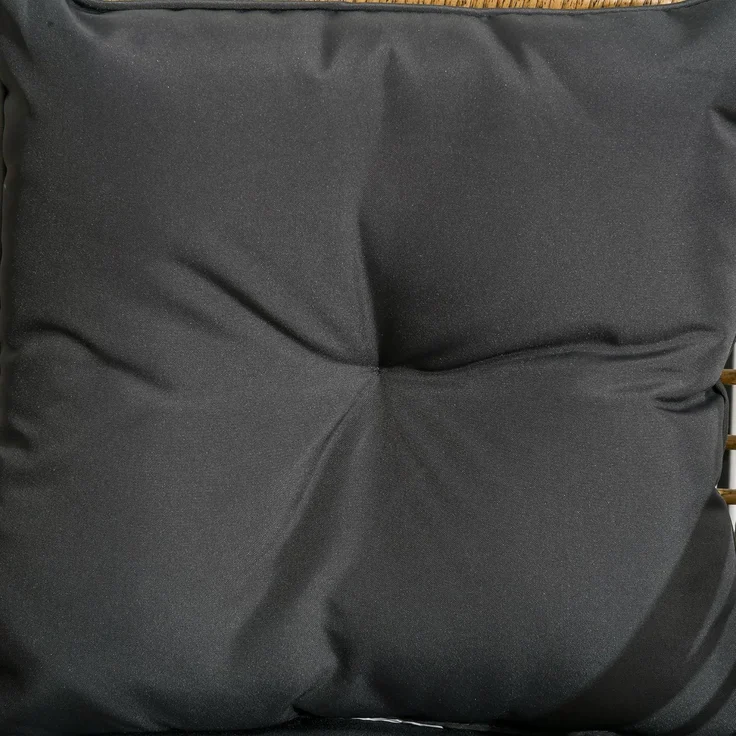 Outsunny Sitzgruppe Bistro-Set, wetterbeständig, (Gartengruppe, 3-tlg, Gartenmöbel-Set), Stahl, Sand+Dunkelgrau – Bild 8