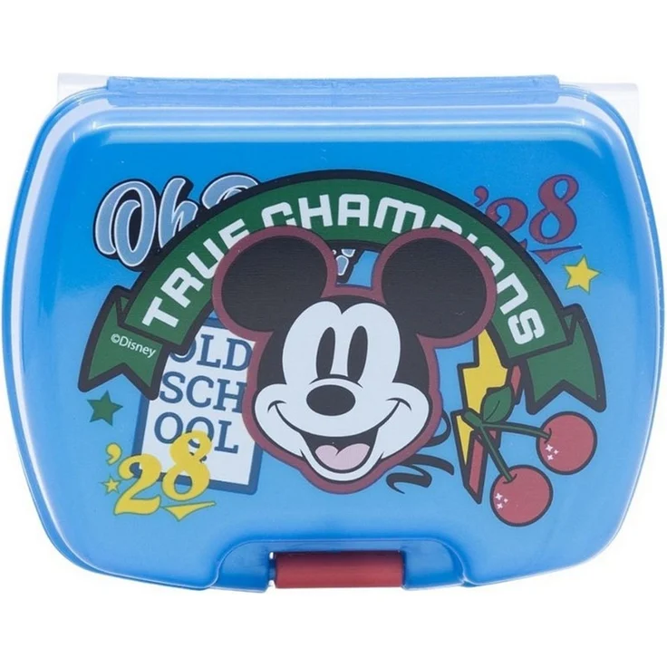 Disney Mickey Mouse Lunchbox Kinder Snackbox für unterwegs und Kindergarten – Bild 2