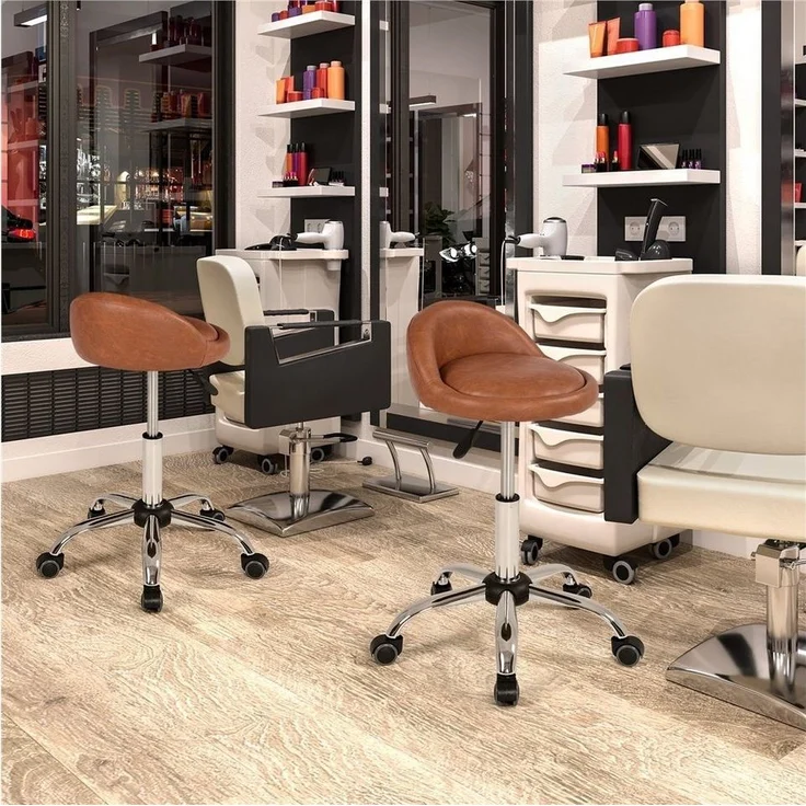 Yaheetech Drehhocker, Rollhocker Arbeitshocker Praxishocker Bürohocker – Bild 3