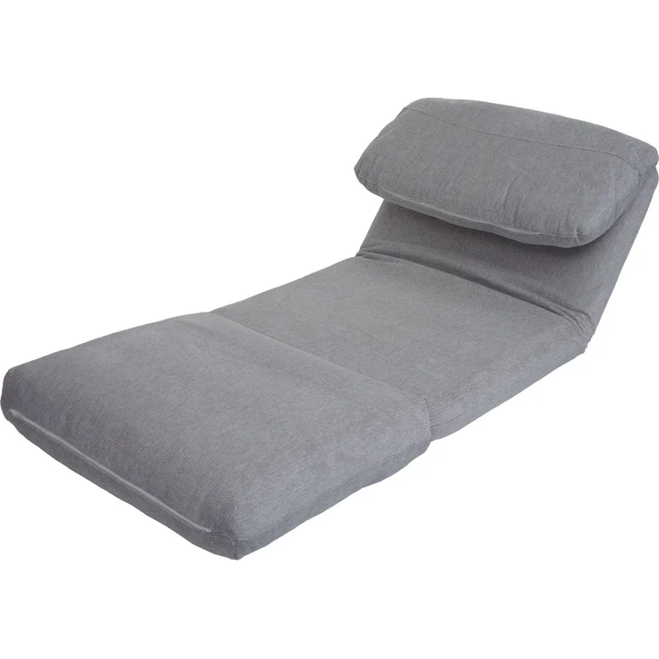 Schlafsessel HWC-E68, Schlafsofa Funktionssessel Klappsessel Relaxsessel, Stoff/Textil ~ hellgrau – Bild 8