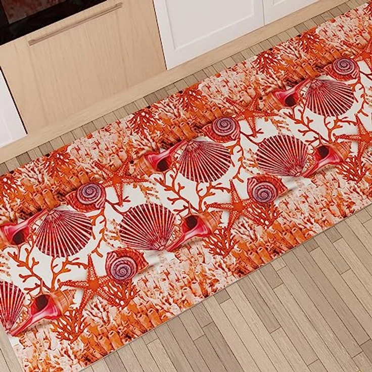 PETTI Artigiani Italiani Teppich für Küche 52x140 cm Corallo Rosso – Bild 1