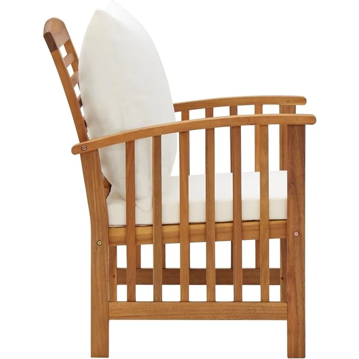 vidaXL 5-tlg. Garten-Lounge-Set mit Auflagen Massivholz Akazie 3057977 – Bild 7