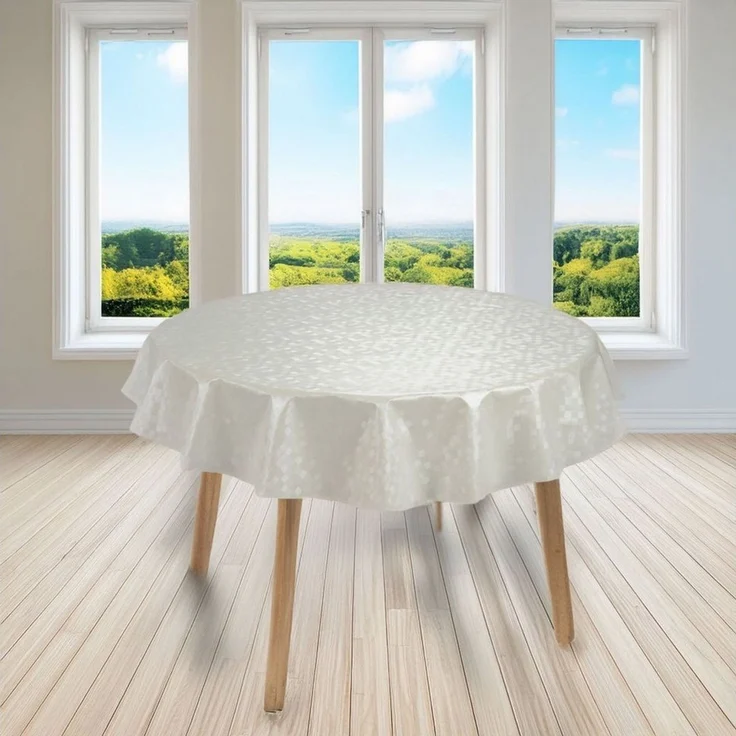 laro Tischdecke rund 140 cm wachstuchtischdecke Tischdecke abwaschbar – Bild 1