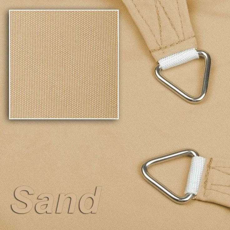 hanSe Sonnensegel Schattensegel Schattenspender Polyester Recheck 2x3m Sand – Bild 2
