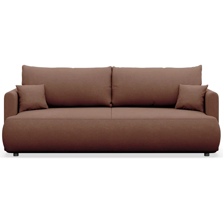 Selsey 'Ovo Mini' 3-Sitzer Schlafsofa mit Bettkasten, Kupfer, Chenille Easy Clean – Bild 5