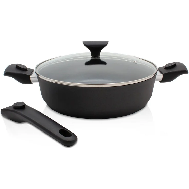 KARL KRÜGER Schmorpfanne Gamma Ø28cm mit abnehmb. Griffen u. Glasdeckel – Bild 5