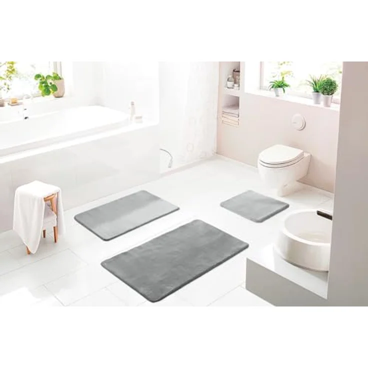 BATEX Lana Badteppich 70x120 cm grau – Bild 3